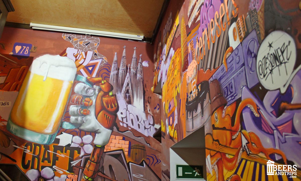 Graffiti cervecero en el CraftBeer