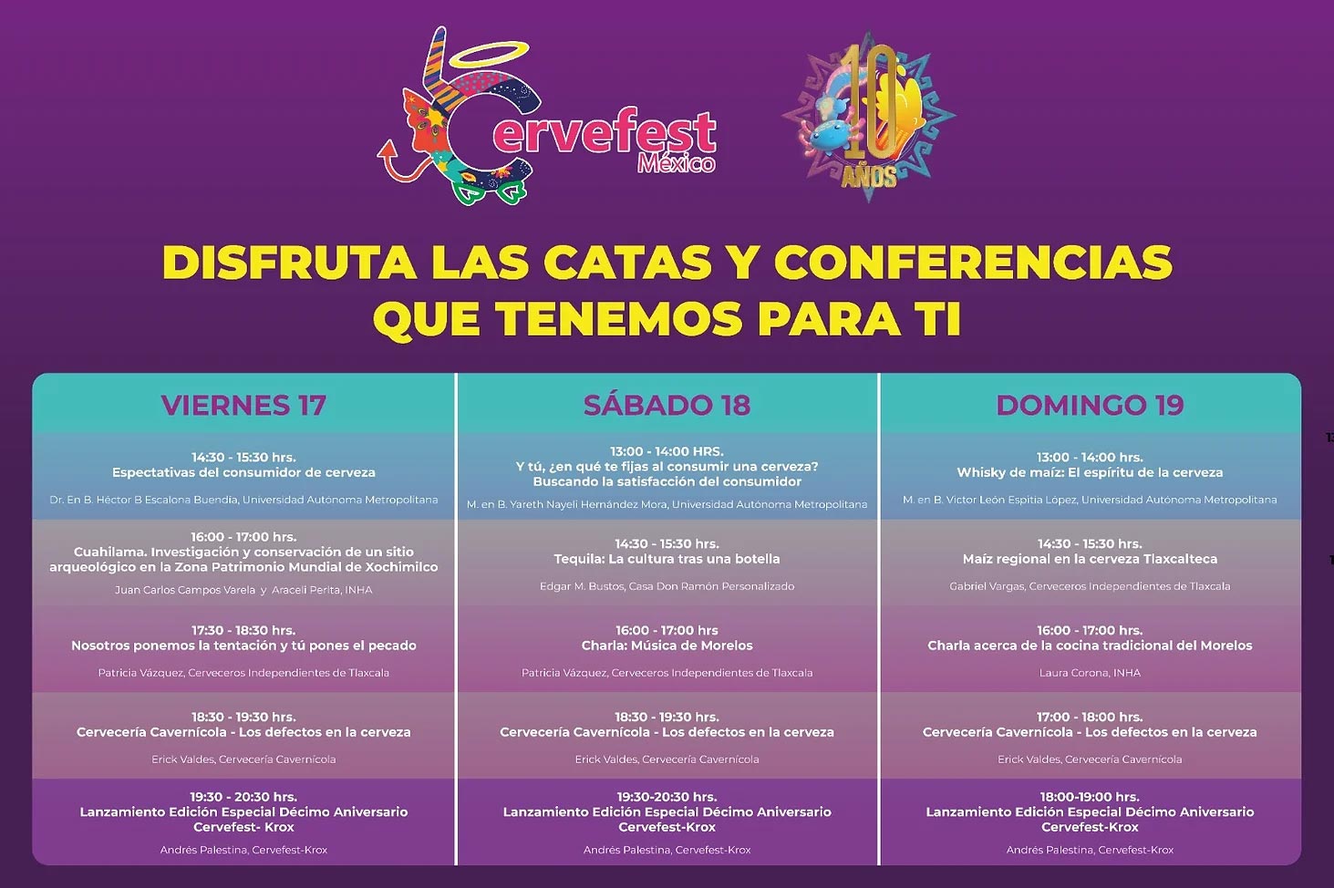 Catas y conferencias en Cervefest 2023