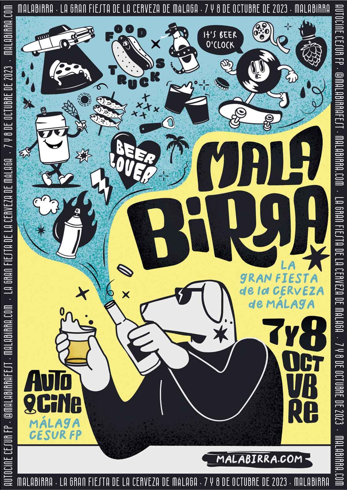 Cartel del MalaBirra Fest 2023 - Festival cerveza de Málaga